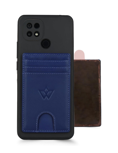 Unisex Leather Stick-on Card Holder