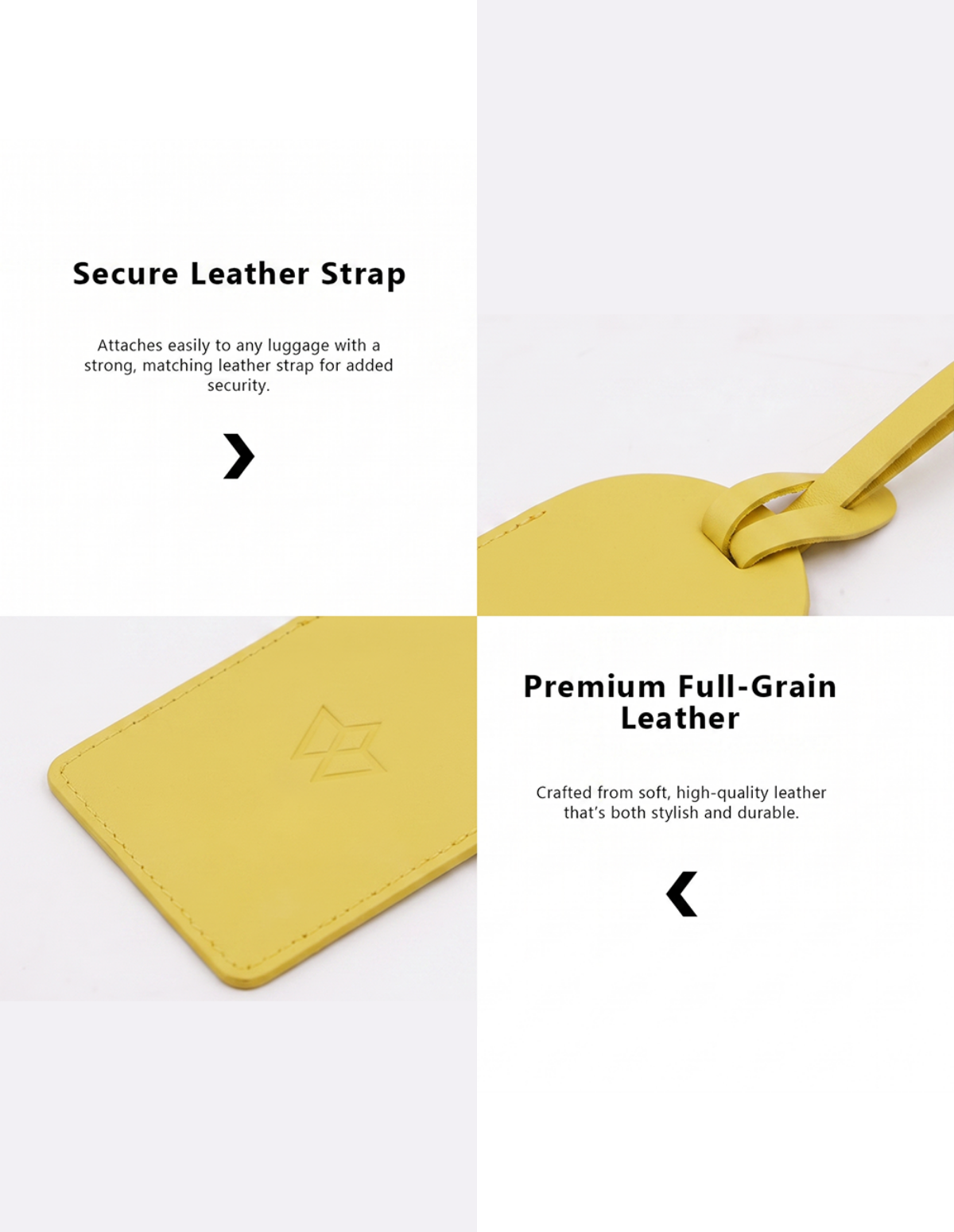 Genuine Leather Luggage Tag