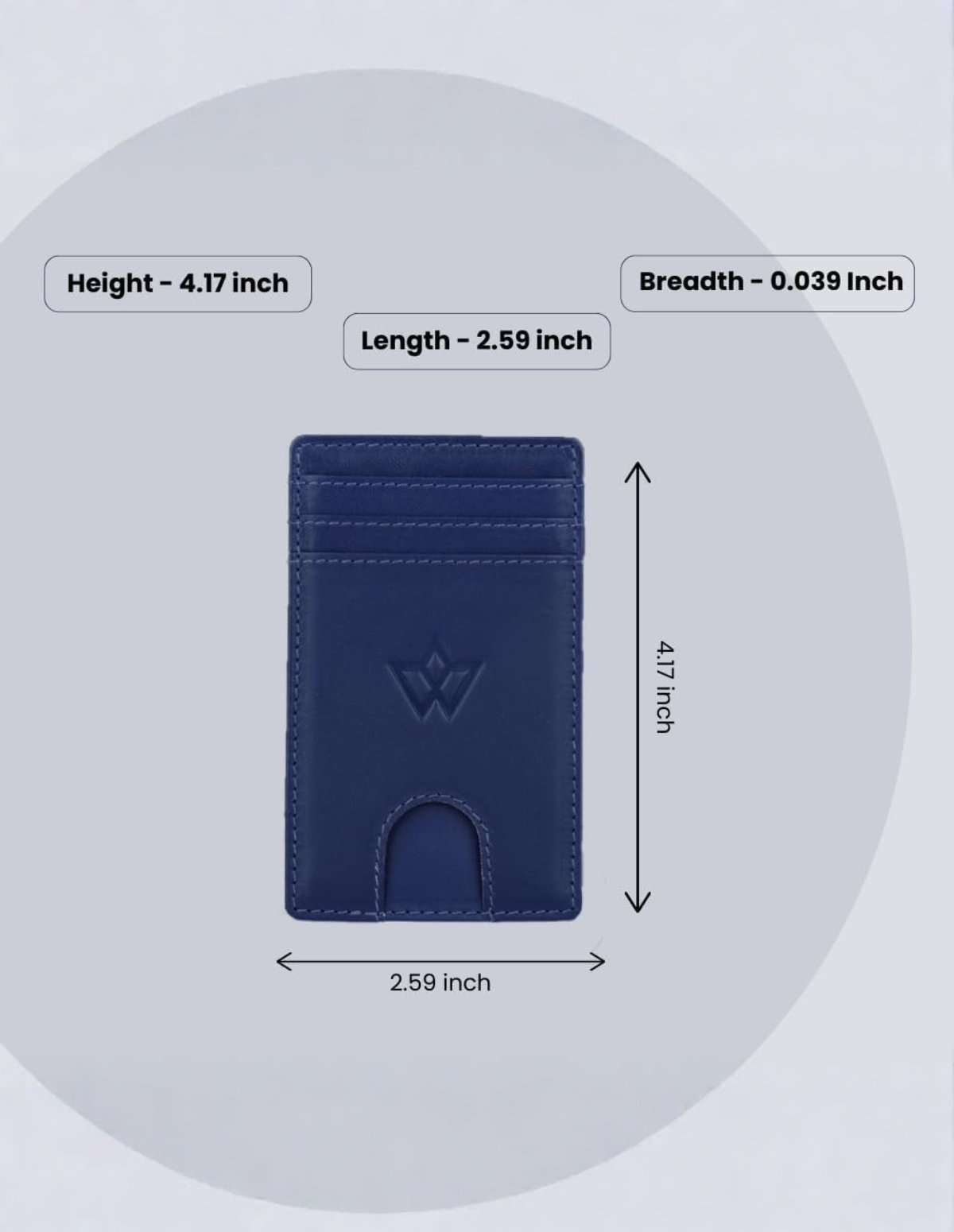 Unisex Leather Stick-on Card Holder