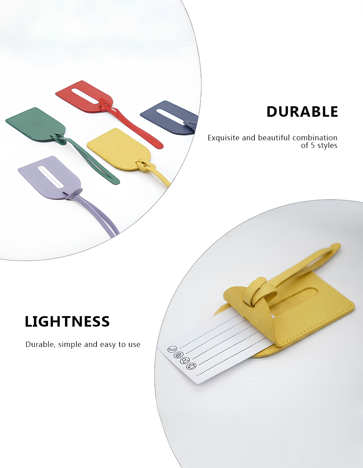 Genuine Leather Luggage Tag