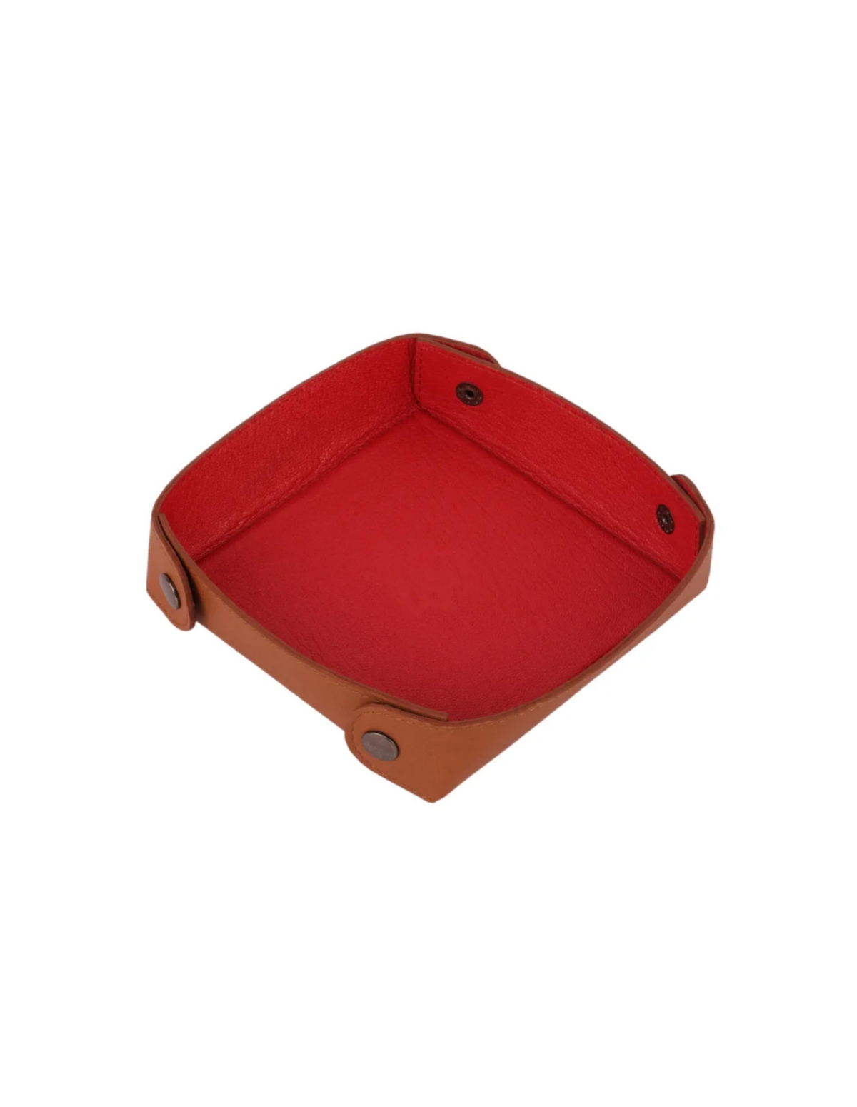 Leather Valet Tray Round
