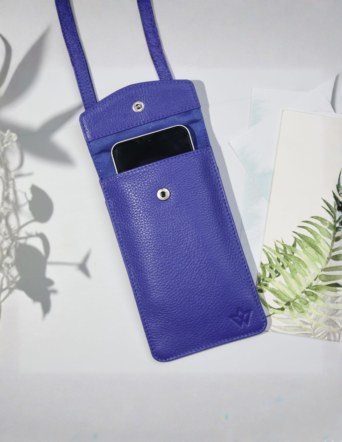 Genuine Leather Crossbody Phone Bag Sidekick
