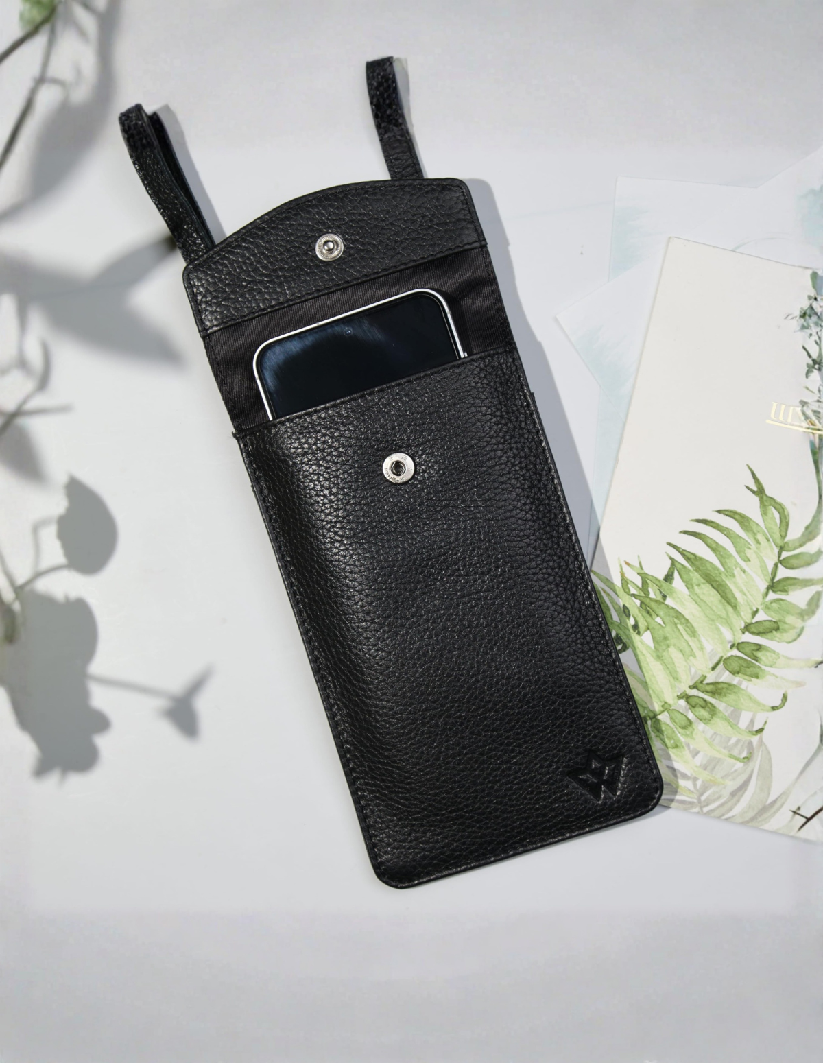 Genuine Leather Crossbody Phone Bag Sidekick