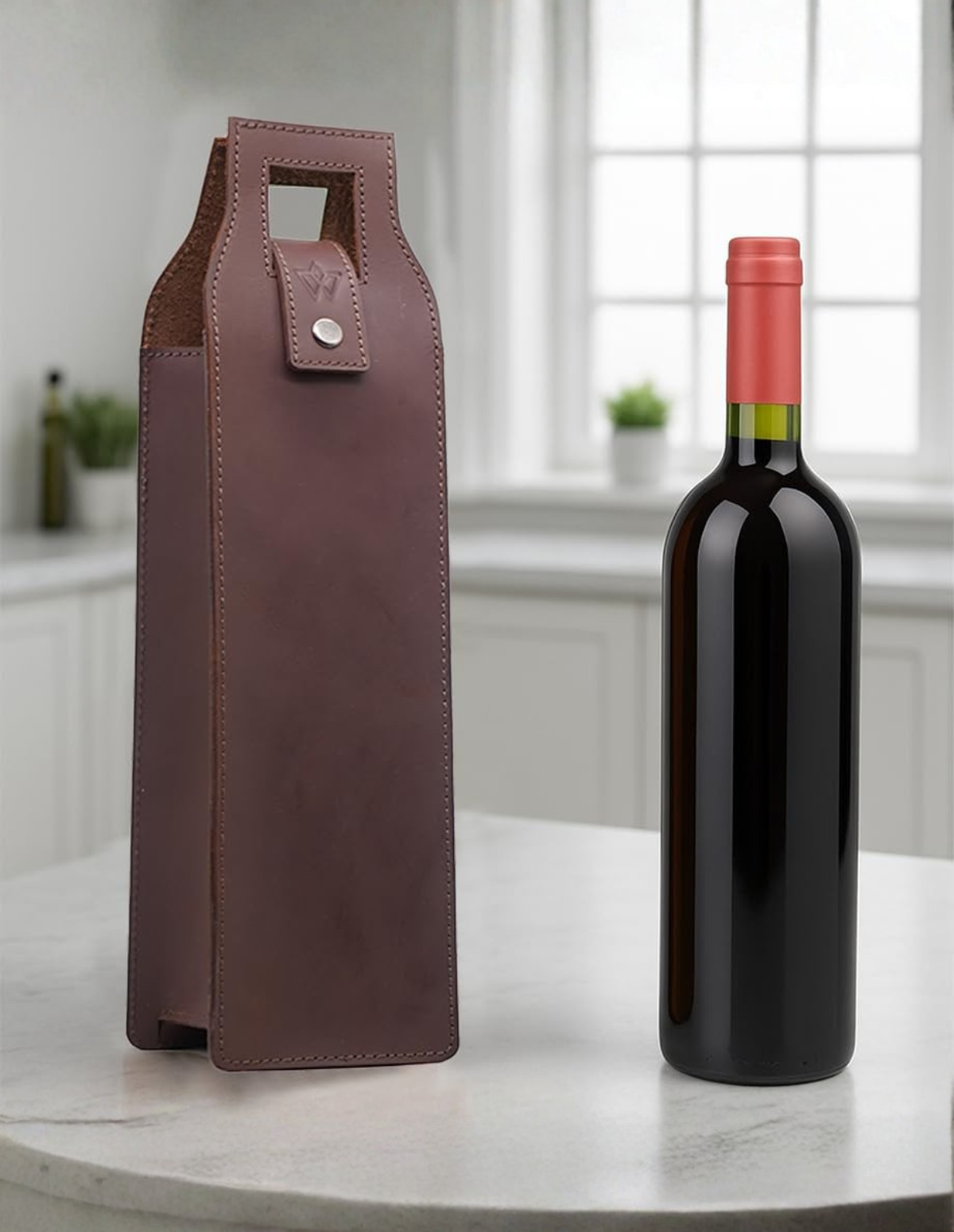 Leather Wine Bag