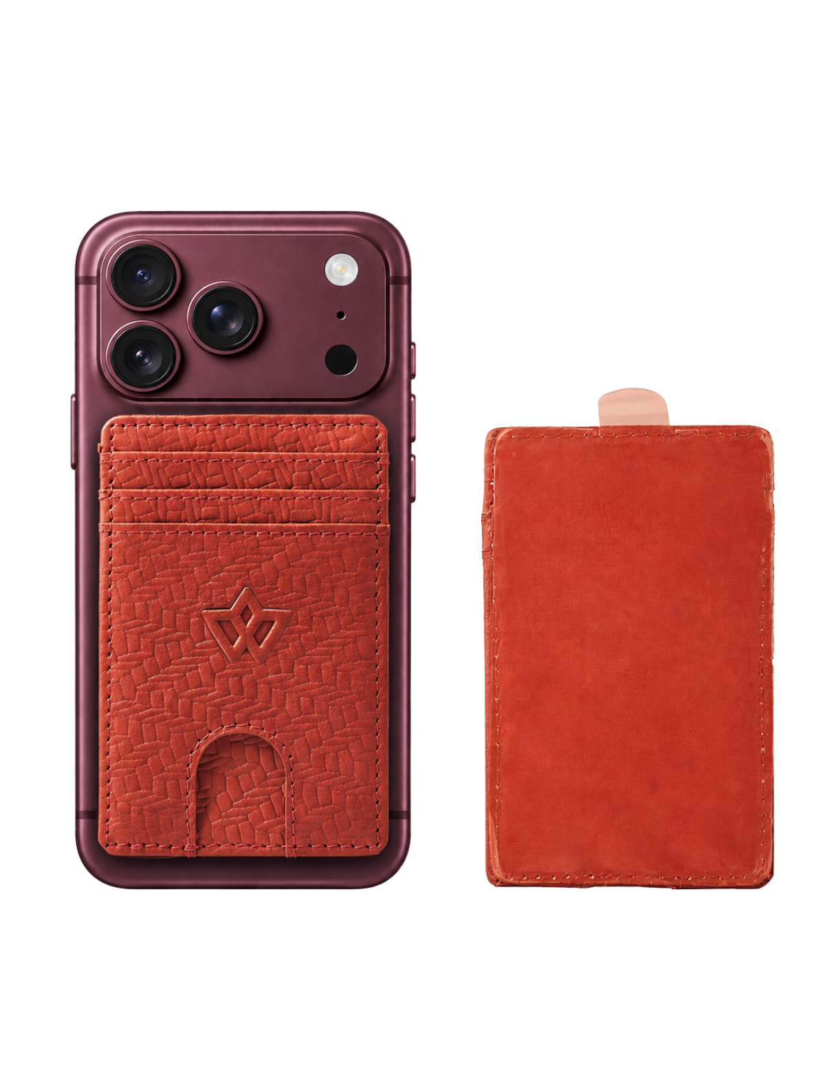 Unisex Leather Stick-on Card Holder