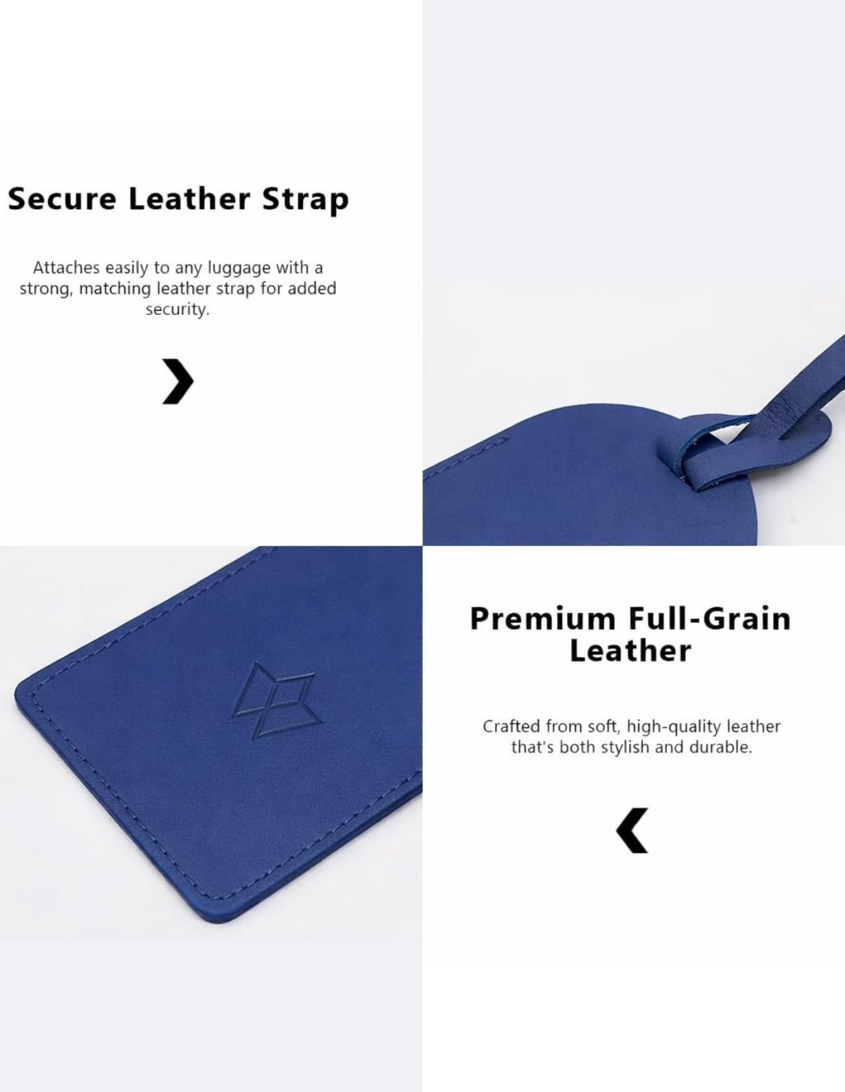 Genuine Leather Luggage Tag