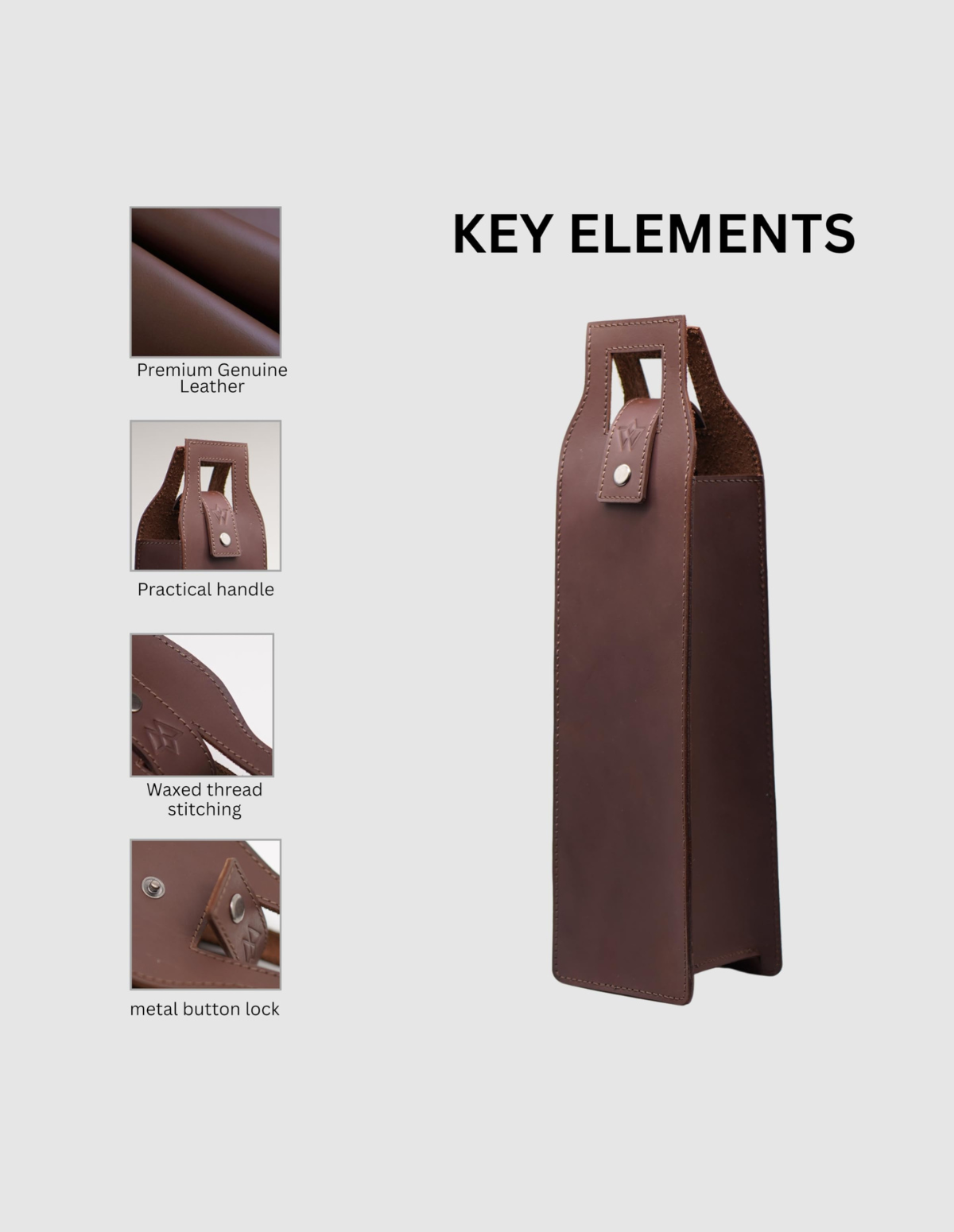 Leather Wine Bag