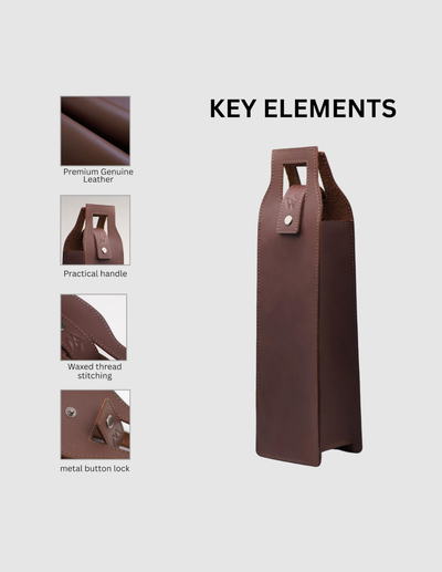 Leather Wine Bag