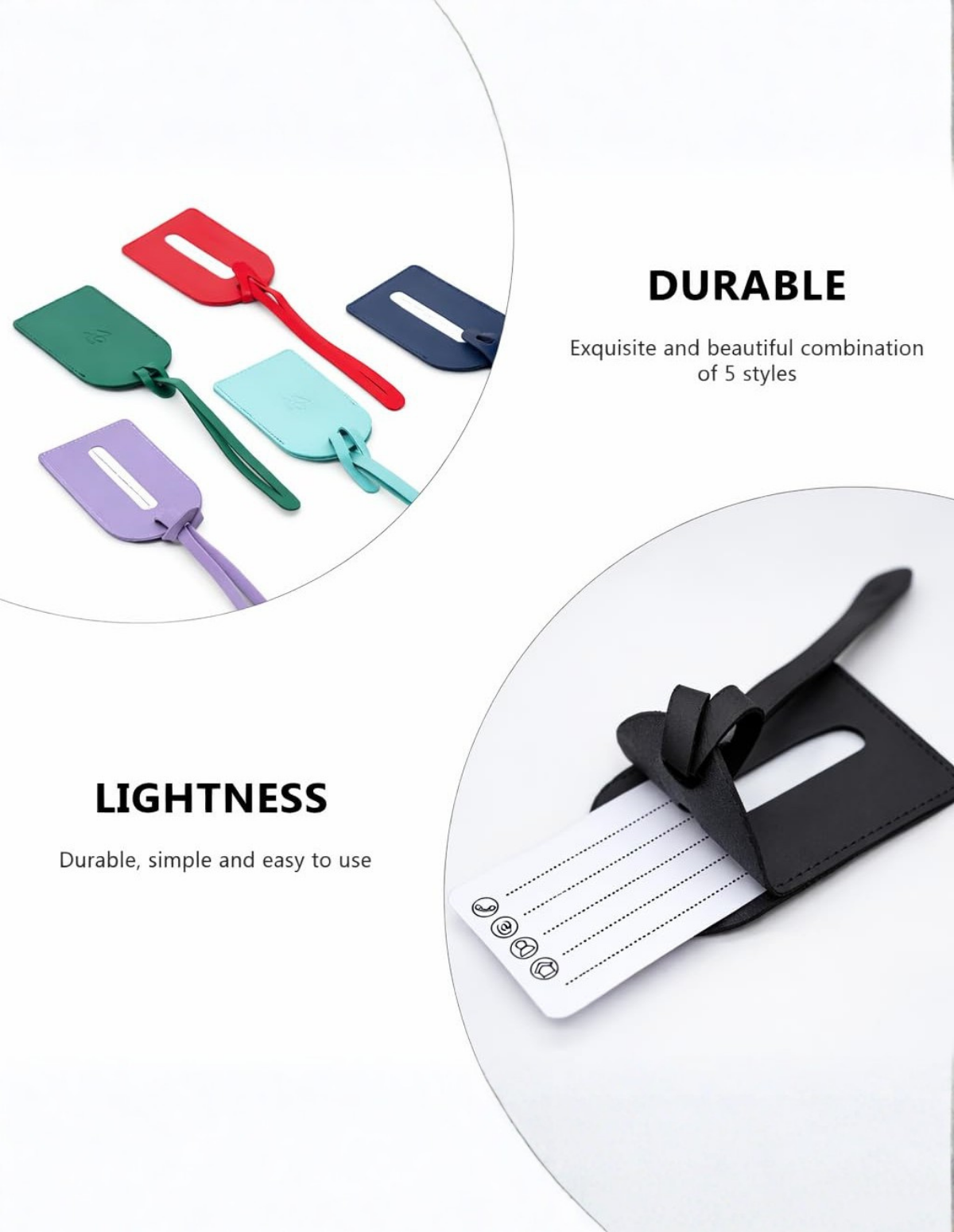 Genuine Leather Luggage Tag