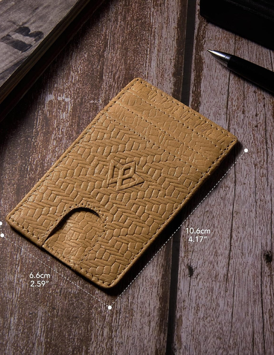 Unisex Leather Stick-on Card Holder