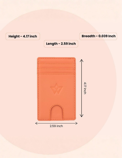 Unisex Leather Stick-on Card Holder