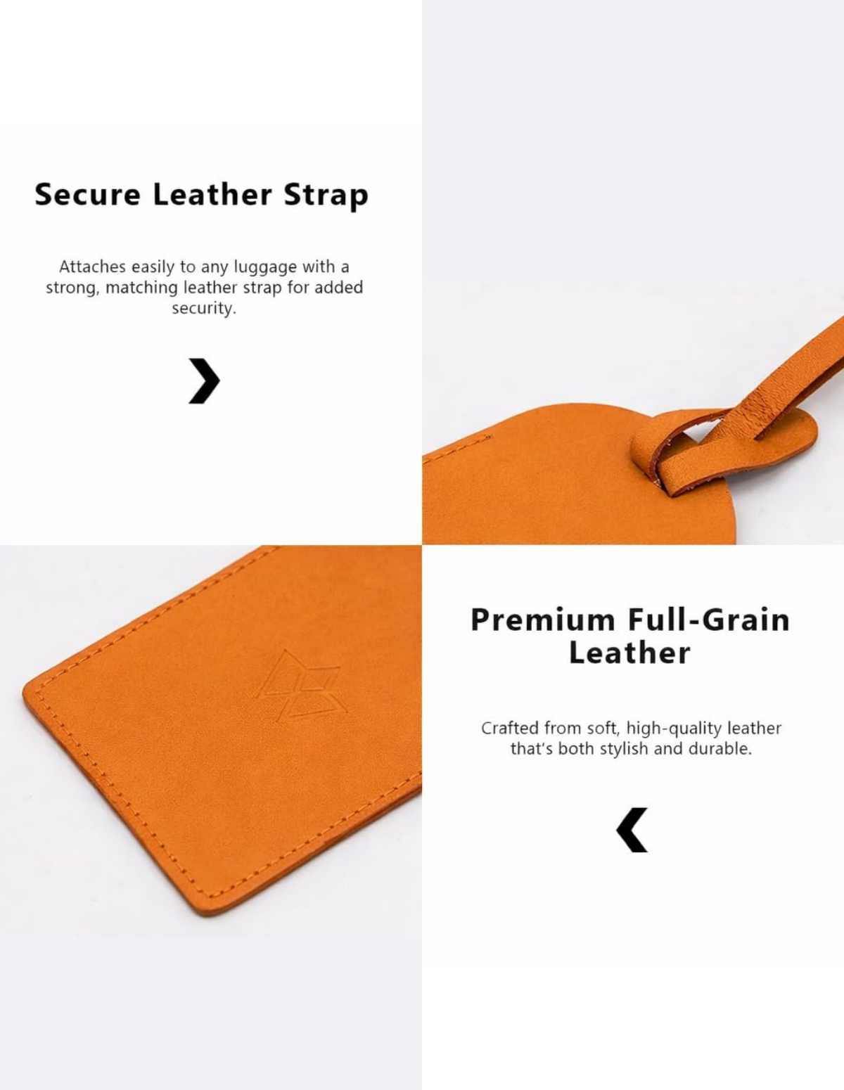 Genuine Leather Luggage Tag