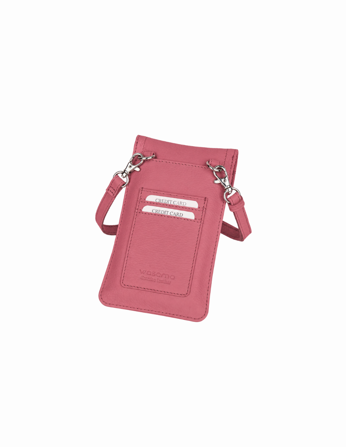 Wasama Sidekick Full-Grain Leather Crossbody Phone Bag — RFID Protected