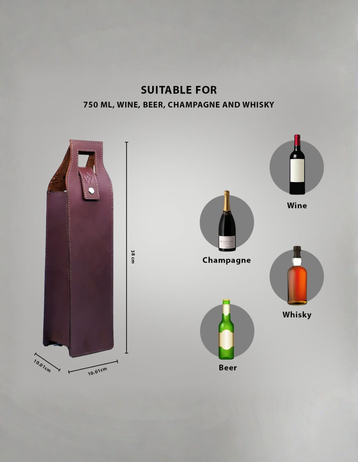 Leather Wine Bag