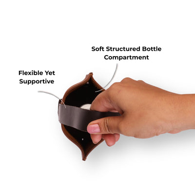 Genuine Leather Wine Bag | Liquor Bottle Holder, Wine Bottle Carry Bag | Portable, Reusable Gift Case