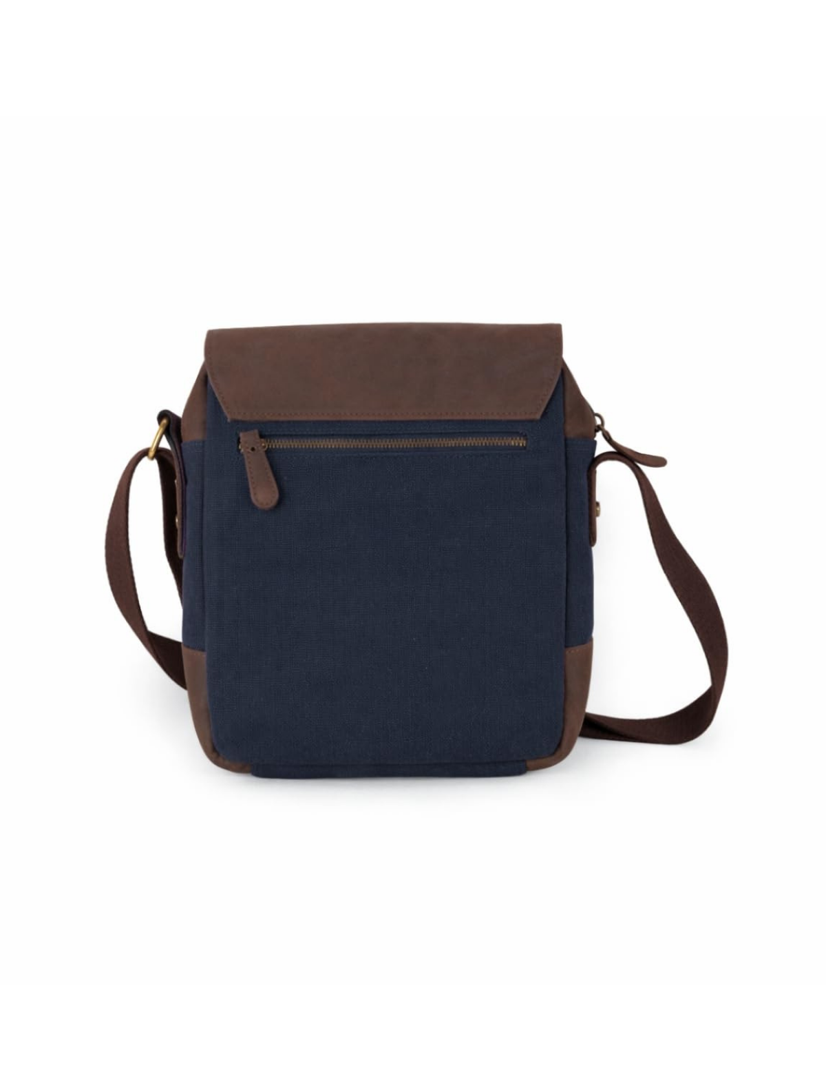 Canvas Messenger Bag Genuine Leather