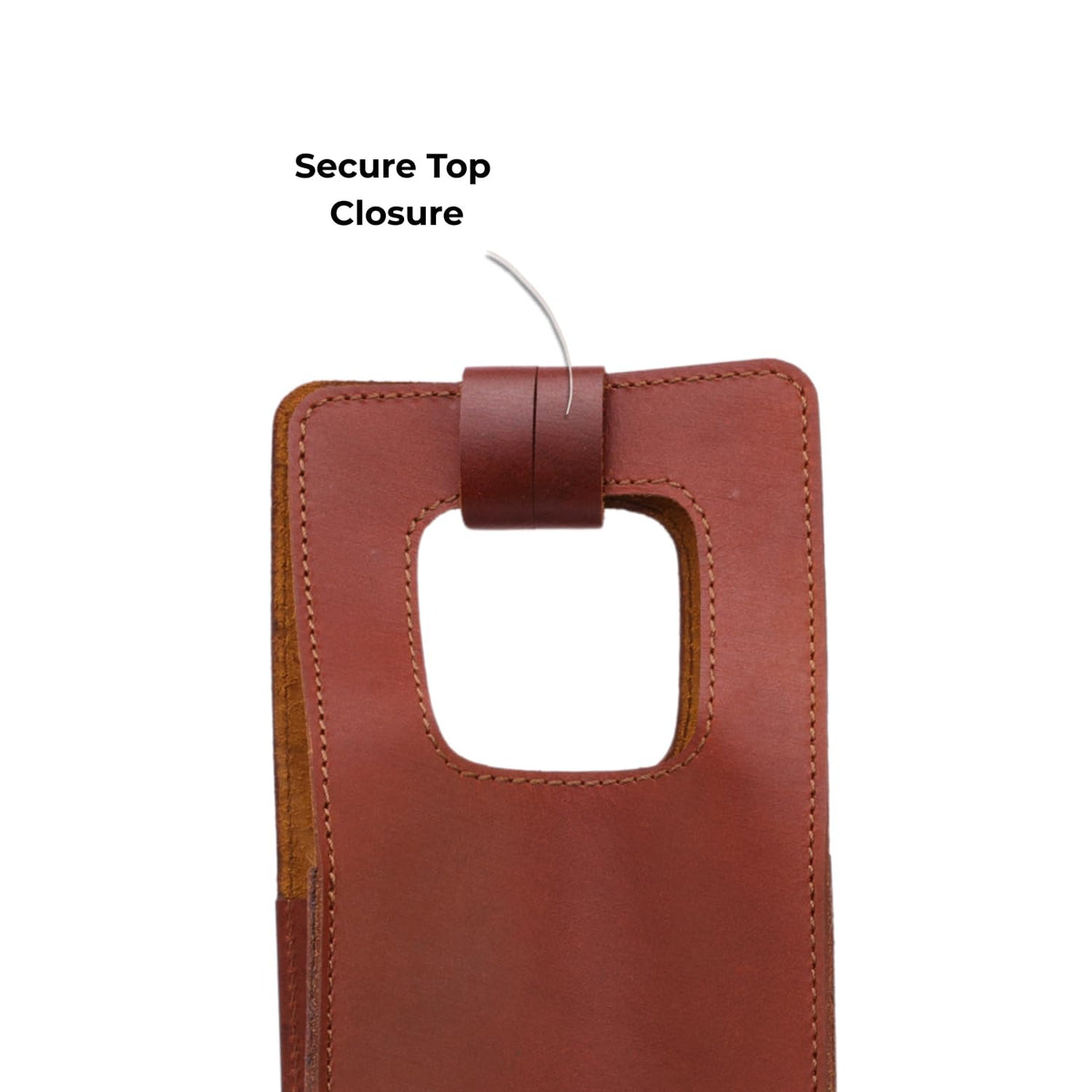Genuine Leather Wine Bag | Wine Bottle Holder, Wine Bottle Carry Bag | Portable, Reusable Gift Case