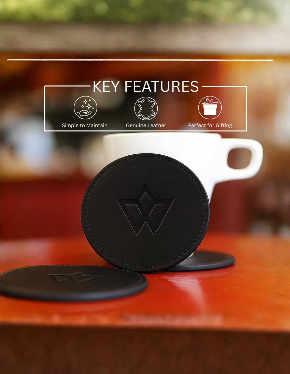 Genuine Leather Coasters