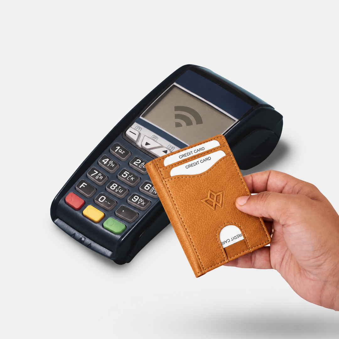 Slim RFID Bifold Leather Card Holder