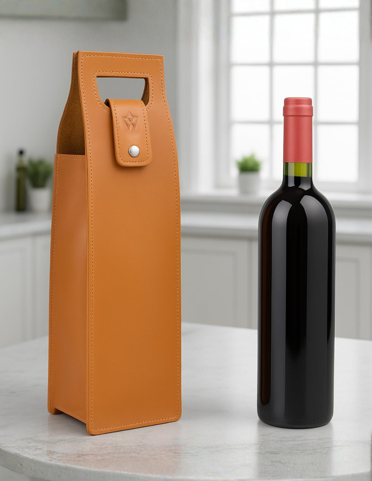 Leather Wine Bag