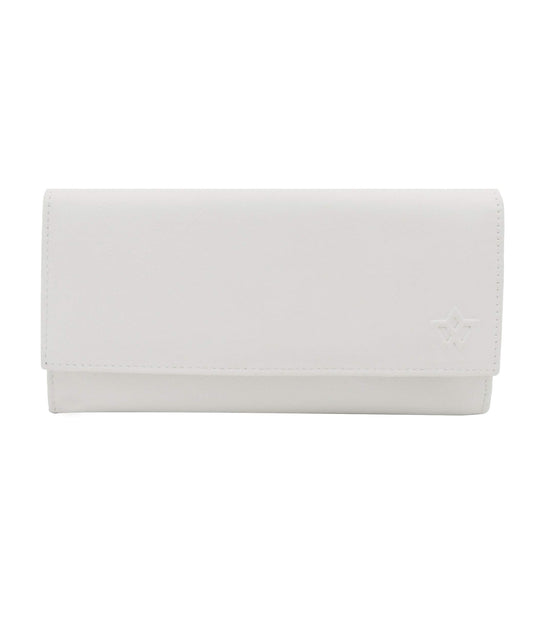 Genuine Leather Long Wallet for Women with Multiple Card Slots, Phone Compartment, Zipper Coin Pouch and RFID