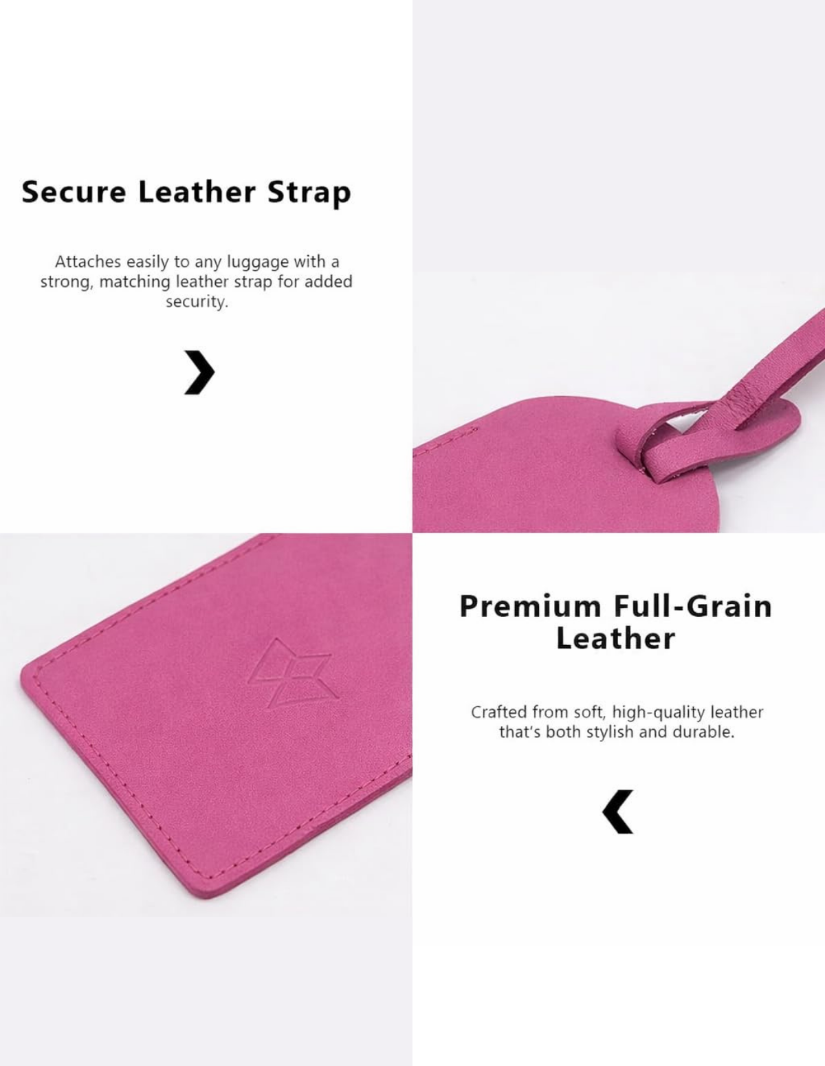 Genuine Leather Luggage Tag