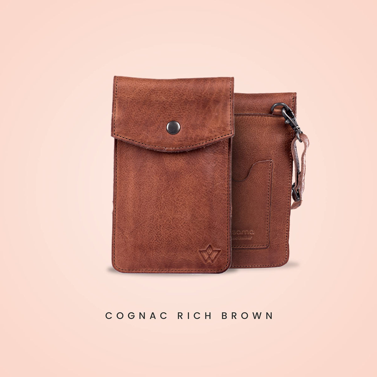 Genuine leather phone crossbody bag Colours Available (washed out look) | Travel, Sling, Festival, Holiday | RFID protection