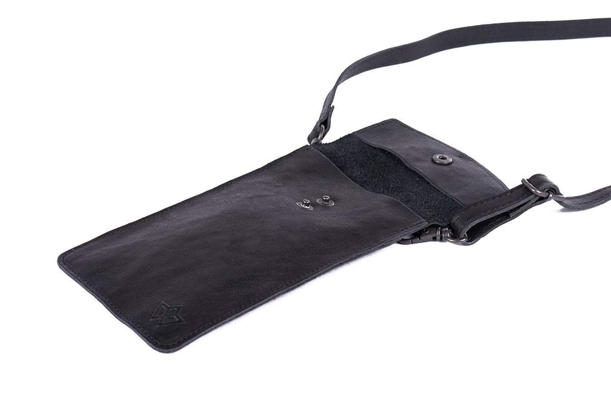 Genuine leather phone crossbody bag Colours Available (washed out look) | Travel, Sling, Festival, Holiday | RFID protection