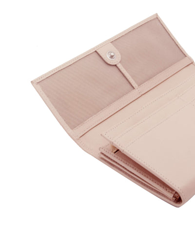 Genuine Leather Long Wallet for Women with Multiple Card Slots, Phone Compartment, Zipper Coin Pouch and RFID