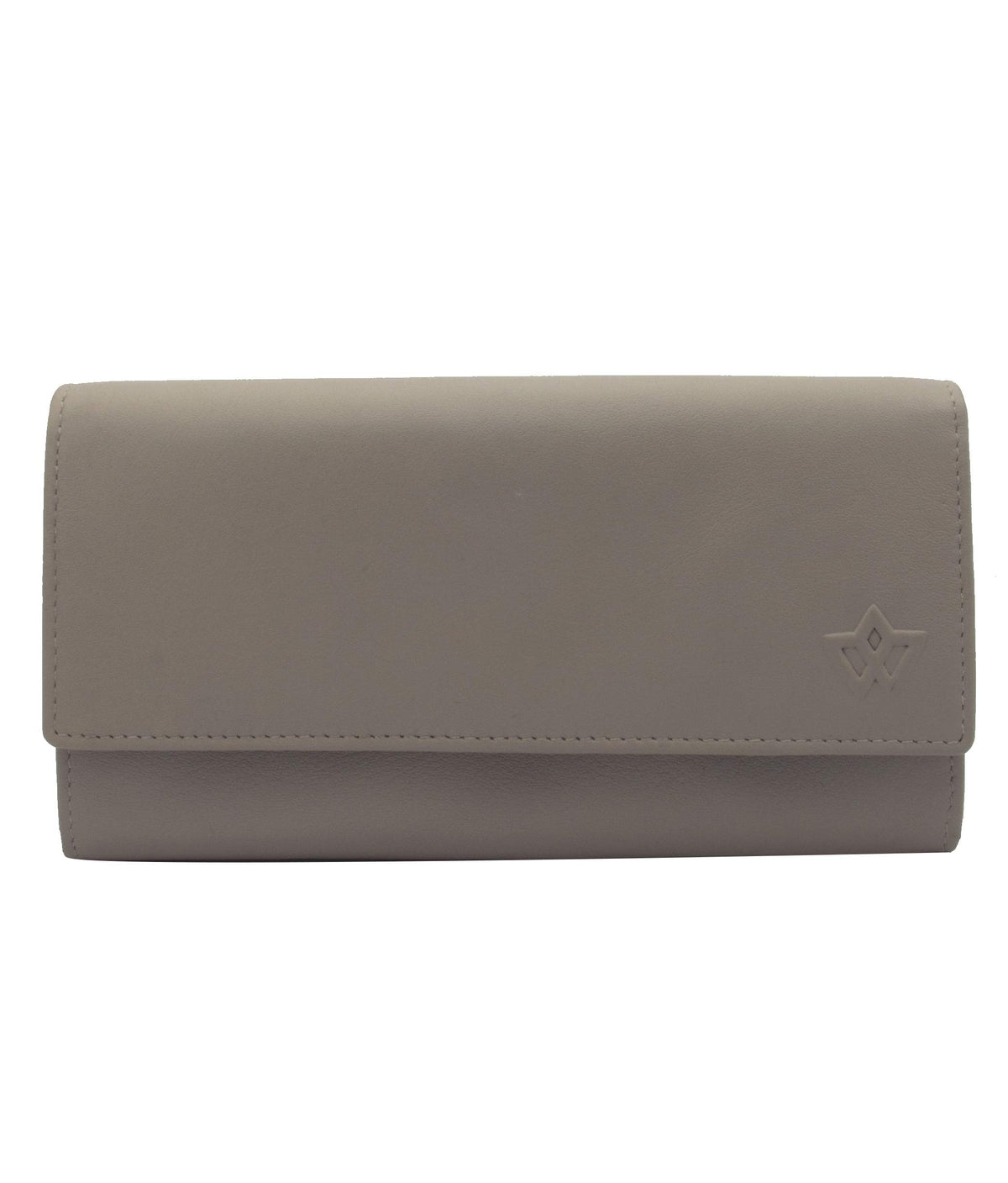 Genuine Leather Long Wallet for Women with Multiple Card Slots, Phone Compartment, Zipper Coin Pouch and RFID