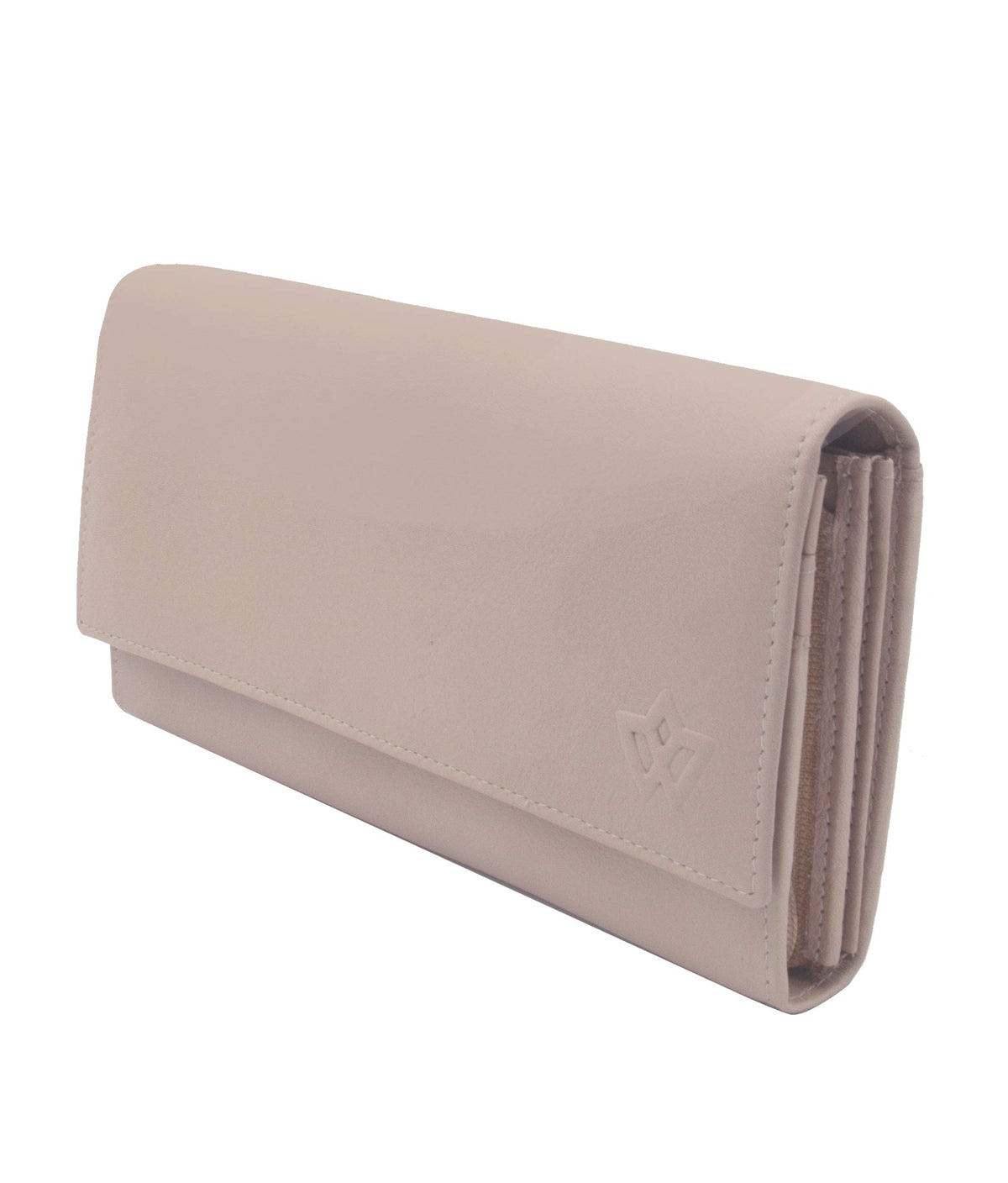 Genuine Leather Long Wallet for Women with Multiple Card Slots, Phone Compartment, Zipper Coin Pouch and RFID