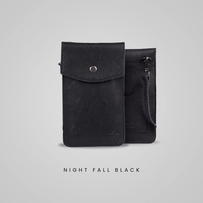 Genuine leather phone crossbody bag Colours Available (washed out look) | Travel, Sling, Festival, Holiday | RFID protection
