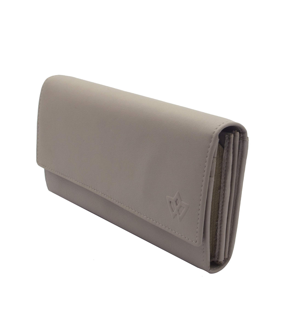 Genuine Leather Long Wallet for Women with Multiple Card Slots, Phone Compartment, Zipper Coin Pouch and RFID