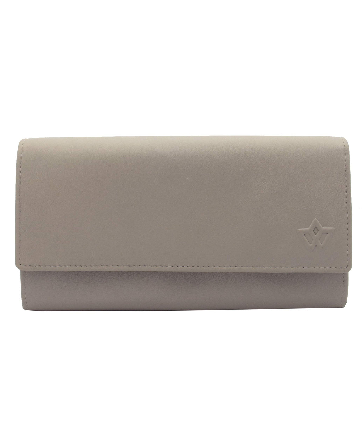 Genuine Leather Long Wallet for Women with Multiple Card Slots, Phone Compartment, Zipper Coin Pouch and RFID