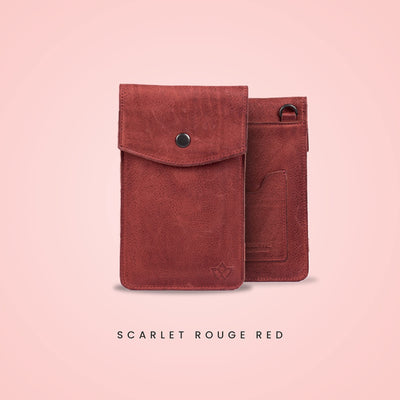 Genuine leather phone crossbody bag Colours Available (washed out look) | Travel, Sling, Festival, Holiday | RFID protection