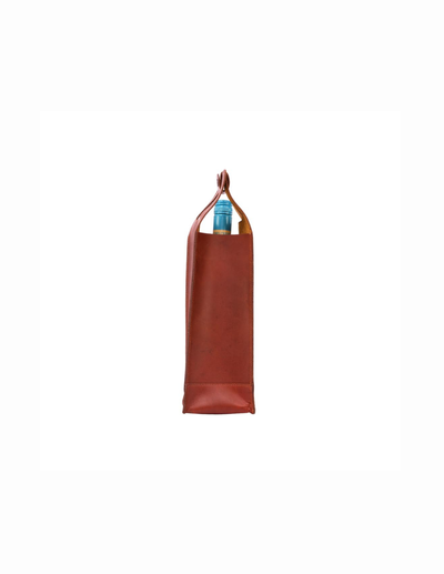 Genuine Leather Wine Bag | Wine Bottle Holder, Wine Bottle Carry Bag | Portable, Reusable Gift Case