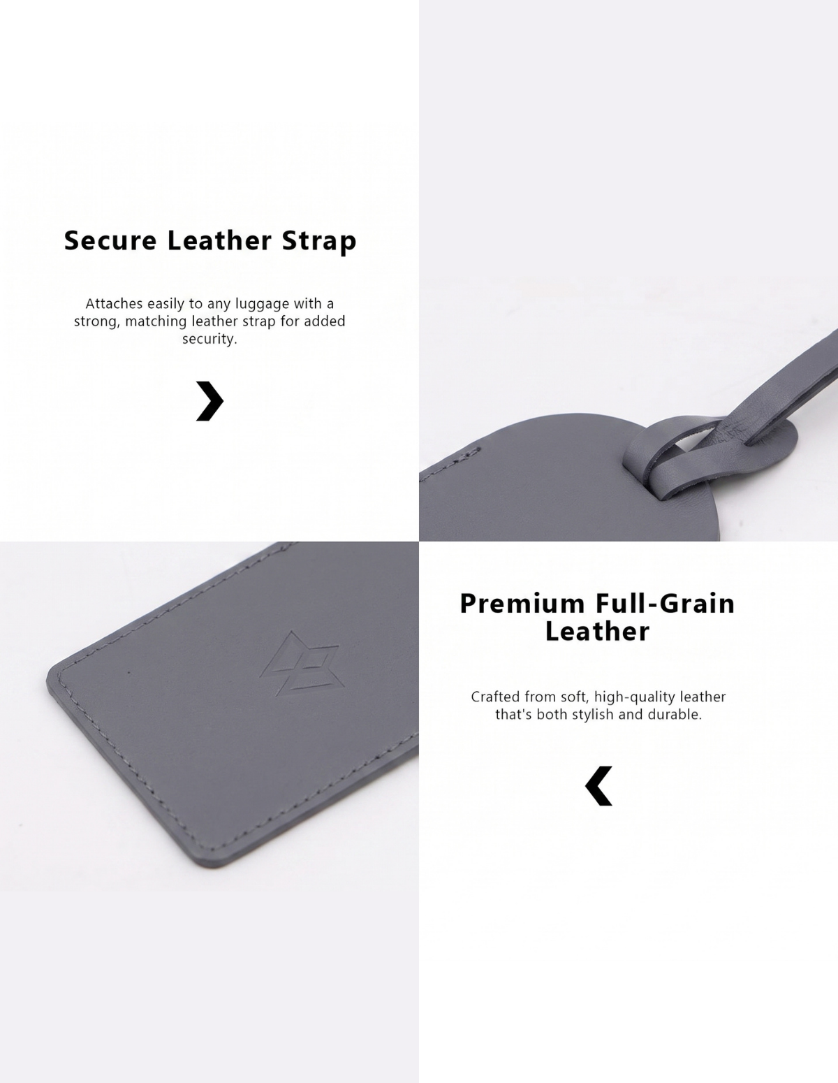 Genuine Leather Luggage Tag