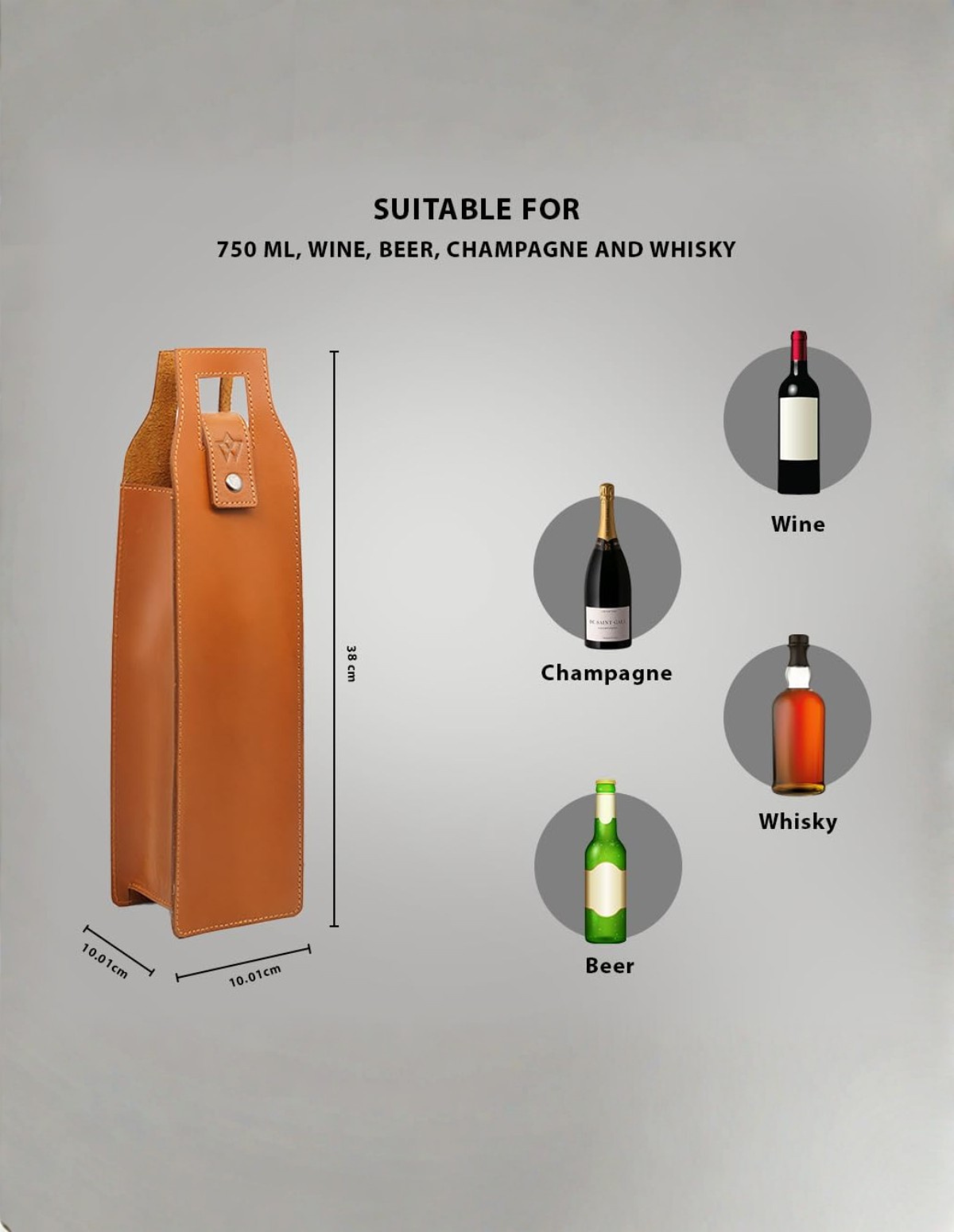 Leather Wine Bag