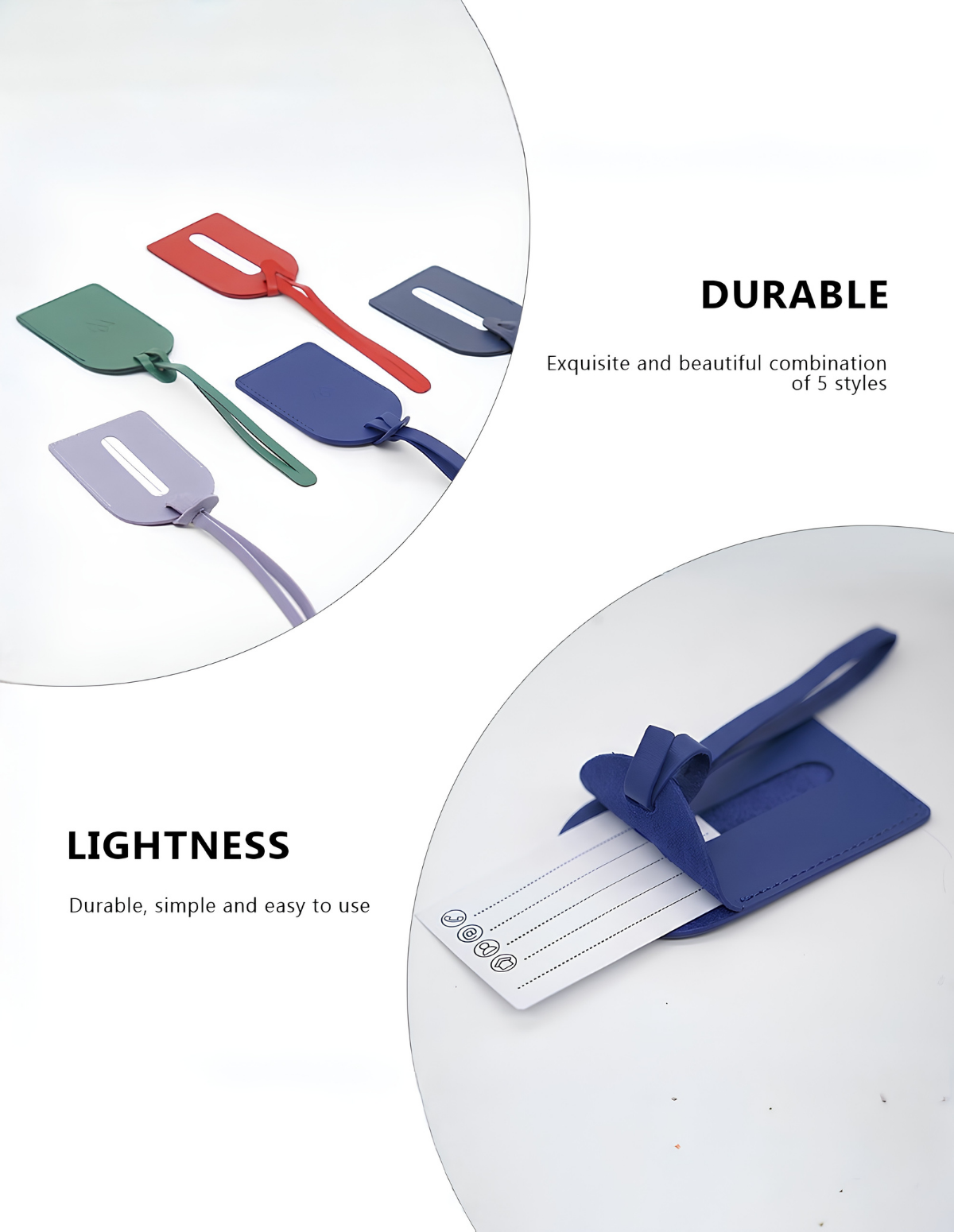 Genuine Leather Luggage Tag