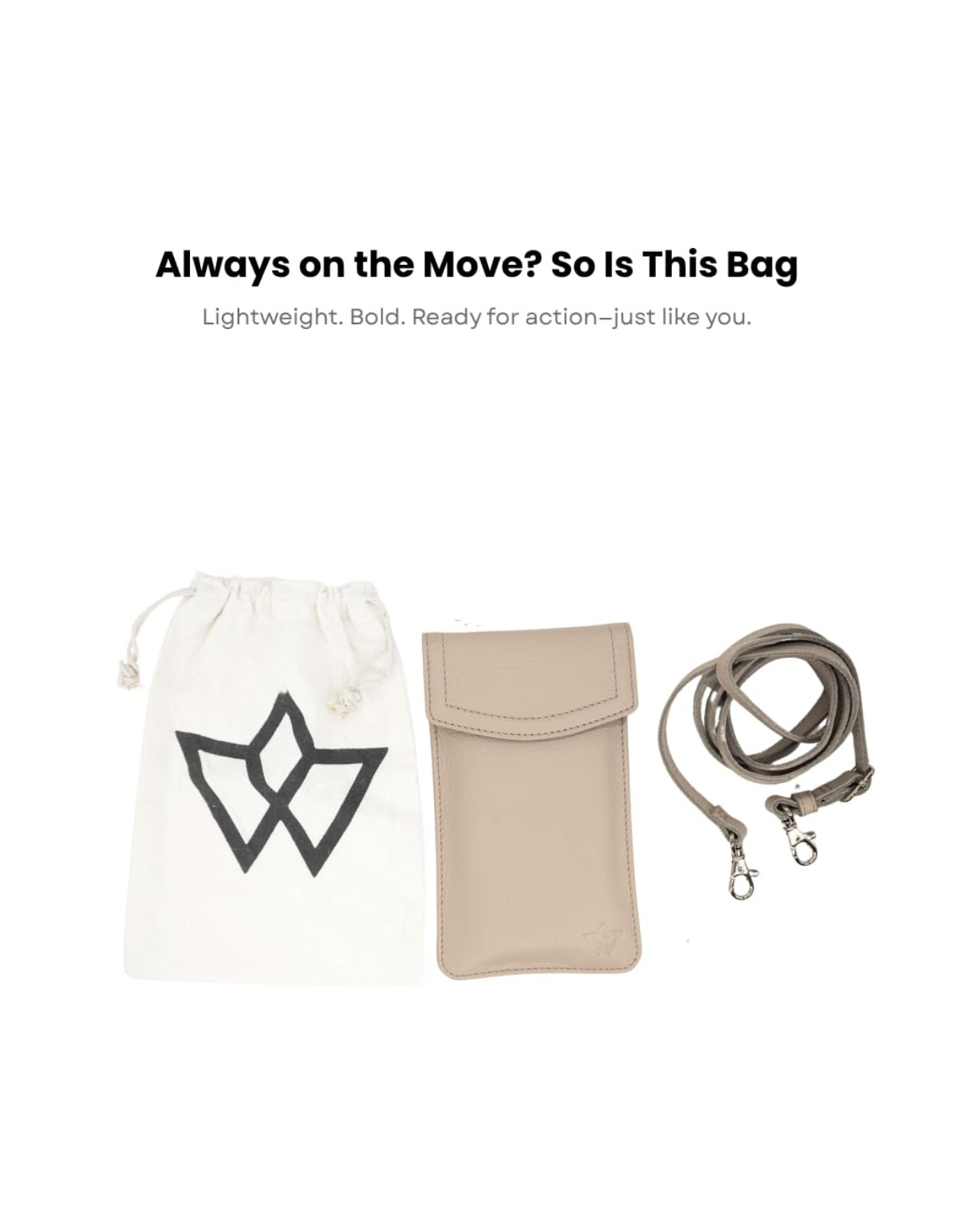 Genuine Leather Crossbody Phone Bag Sidekick