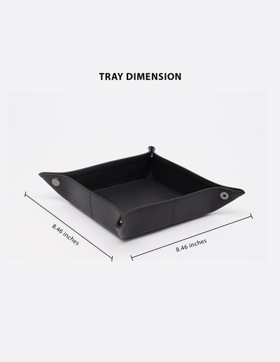 Genuine Leather Valet Tray Square