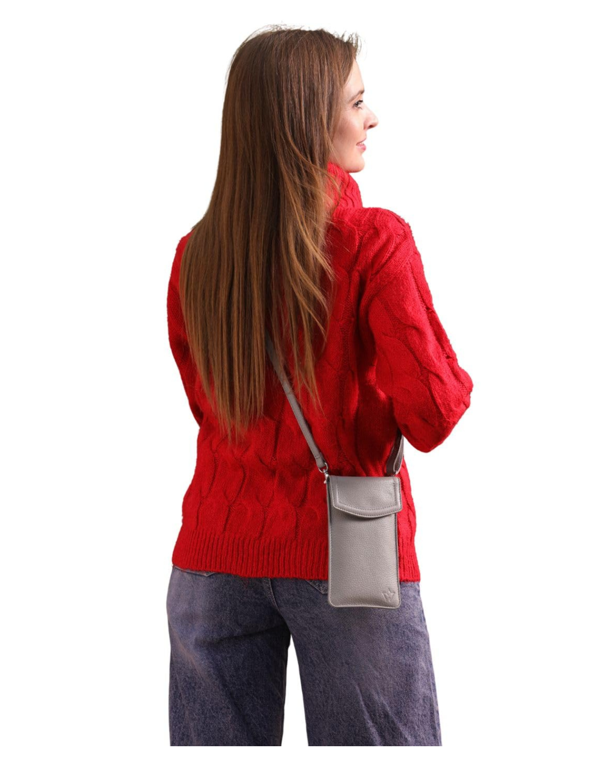 Genuine Leather Crossbody Phone Bag Sidekick