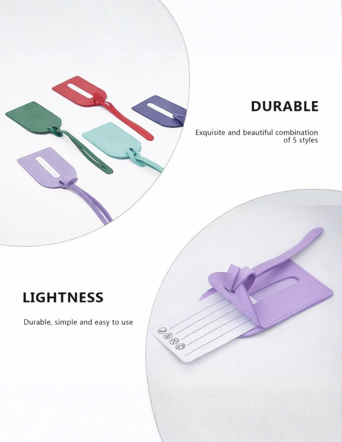 Genuine Leather Luggage Tag