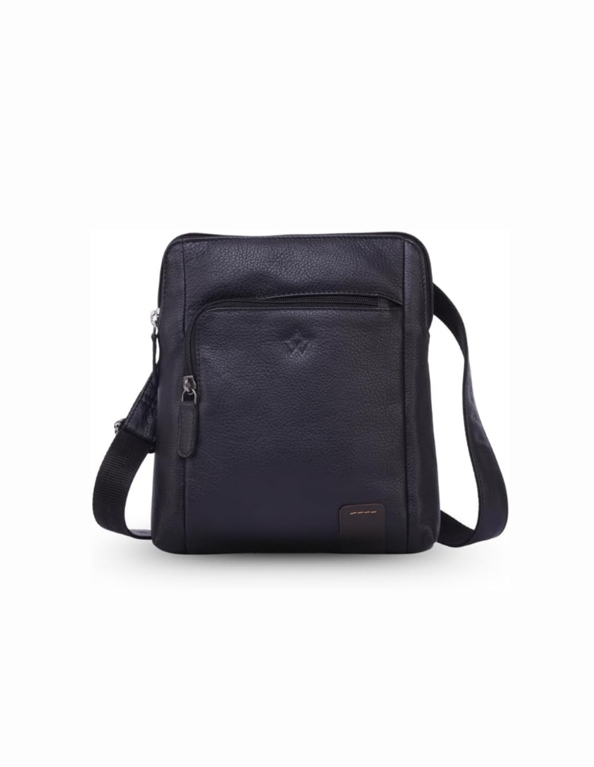Genuine Leather Crossbody Bag | Soft Shoulder Handbag with Adjustable Strap and Multiple Compartments | (Brown)