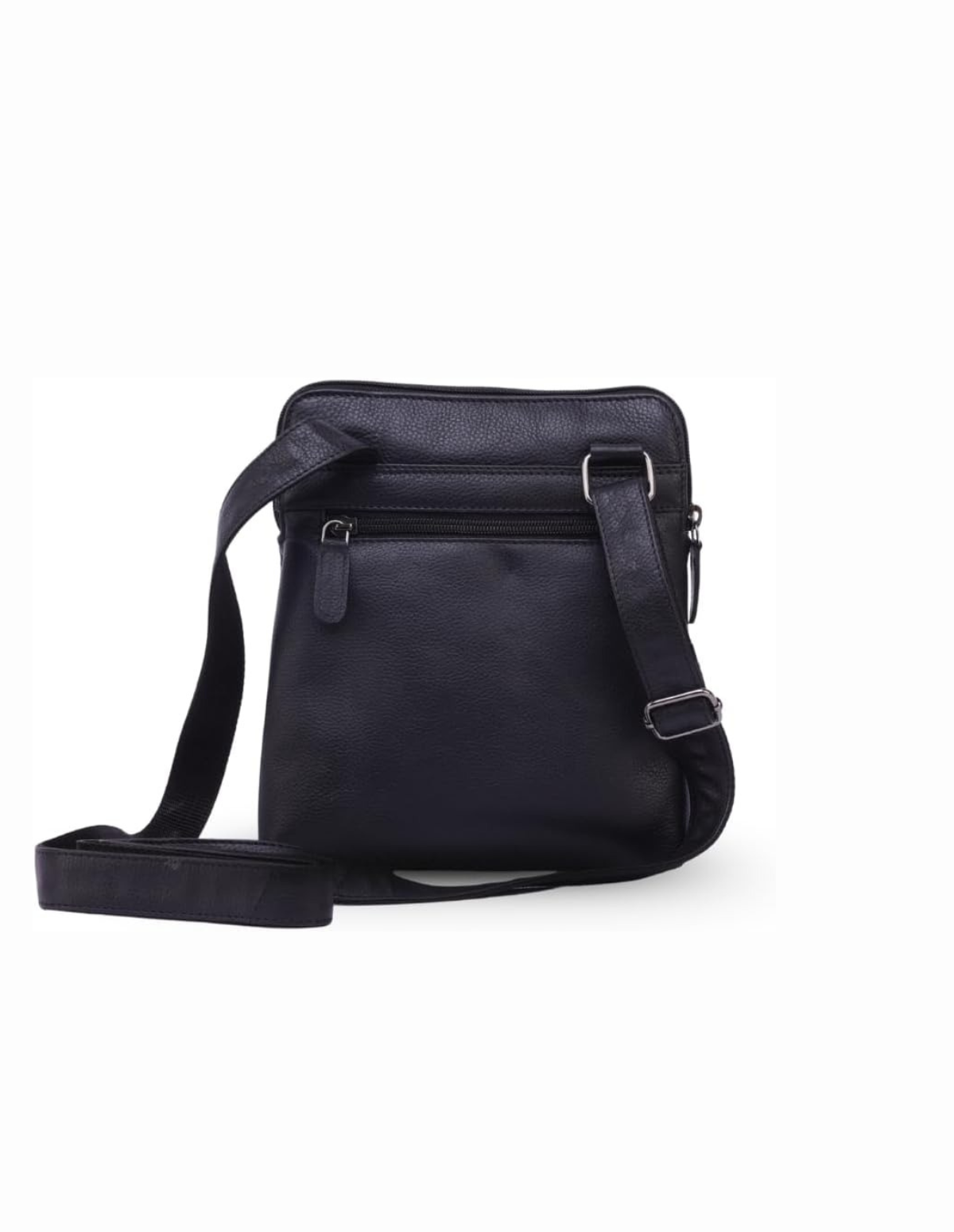 Genuine Leather Crossbody Bag | Soft Shoulder Handbag with Adjustable Strap and Multiple Compartments | (Brown)