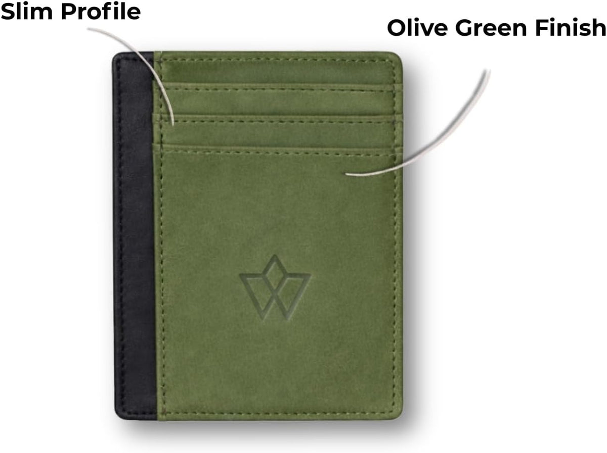 Genuine Leather Card Holder | Slim & Minimalist Wallet with 7 Slot Design