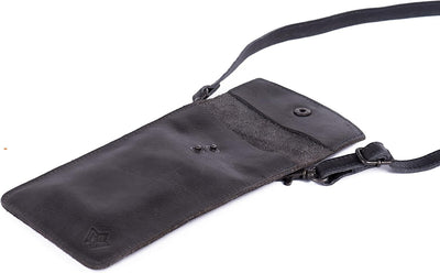 Genuine leather phone crossbody bag Colours Available (washed out look) | Travel, Sling, Festival, Holiday | RFID protection