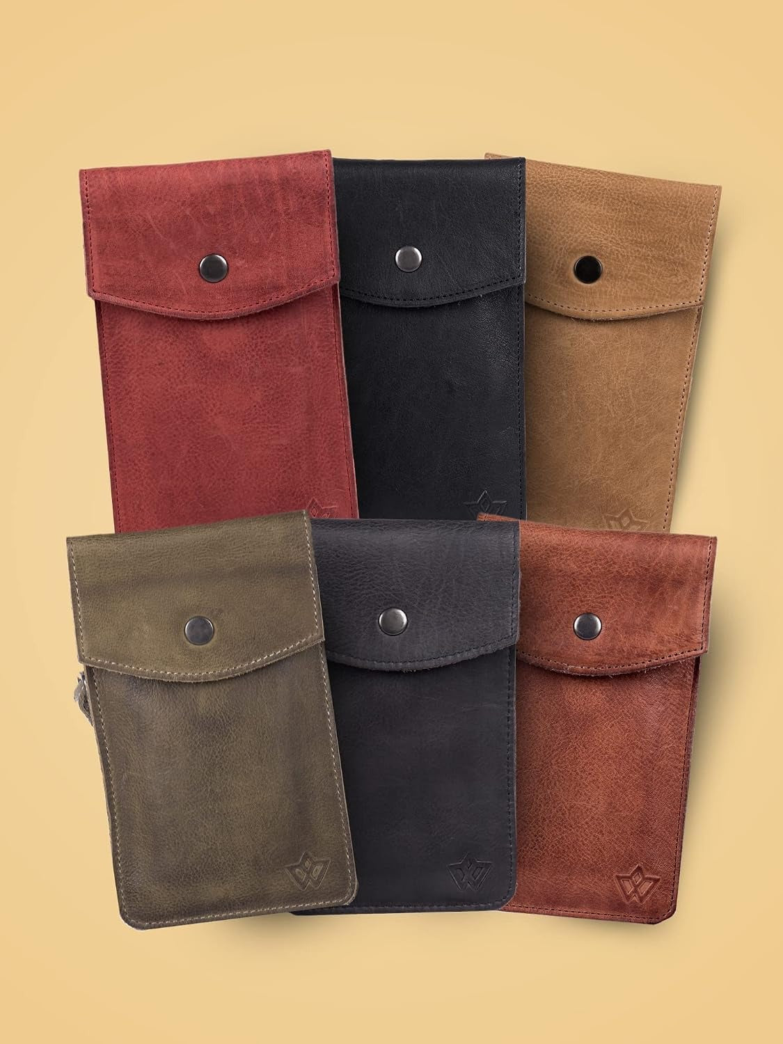 Genuine leather phone crossbody bag Colours Available (washed out look) | Travel, Sling, Festival, Holiday | RFID protection