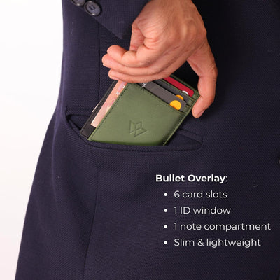 Genuine Leather Card Holder | Slim & Minimalist Wallet with 7 Slot Design