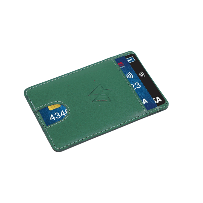 2 Slot Stick on Card Holder | Dark Green